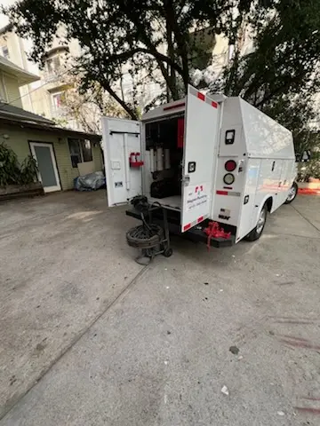Magnet Plumbing service vehicle on-site for Slab Leak Repair in Immokalee